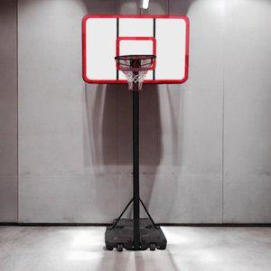 [기타]베르 이동식농구대 레드 높이조절 농구골대 이동식 (WFHPU1U)