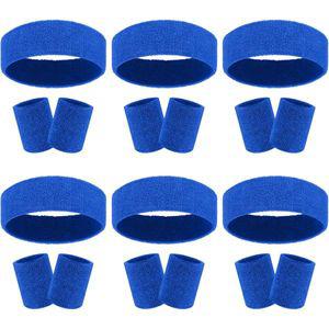 울트라fun 18 개 땀밴드s 머리띠 팔찌 세트 다채로운 줄무늬 테리 천 스포츠 운동 운동복 80s 땀