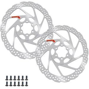DYISLAND 2Pcs 140mm 자전거 센터 BMX용 MTB 기술, 로터, 180mm) 160mm 44mm, 180mm 진공 산악 브레이크 코팅 (2Pcs, 12볼트, 거리 도로 디스크