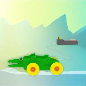 기어로 가는 악어자동차 만들기 EVA 유선 리모콘 조종 RC카 미니카 동력전달 원리학습