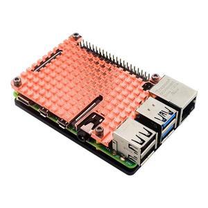 라즈베리 파이 4 순수 구리 방열판 패시브 냉각 케이스 4mm 두께 금속 열 쿨러 4B 용