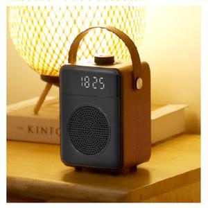 캠핑 아웃도어 핸디 5.0 블루투스 스피커 추천-브라운-LED 알람시계 부모님 라디오 블루투스스피커 선물
