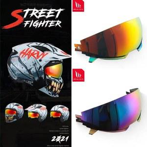 오토바이햇빛가리개 MT 스트리트 파이터용 헬멧 바이저 실드 오토바이 앞유리 부품 액세서리 블랙 컬러