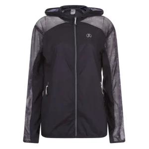 여성 마르조 메쉬 꽃 얇은 등산 바람막이 집업 점퍼 DW-WJP-20595-네이비