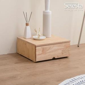 미니원목 4유니00 협탁 1단 고무나무 서랍장