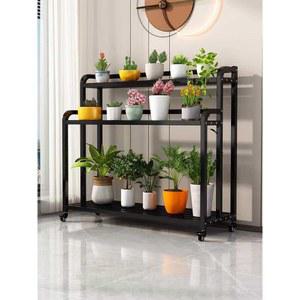 이동식 화분 정리대 베란다 발코니 거치대 다육이 철제 실내 식물