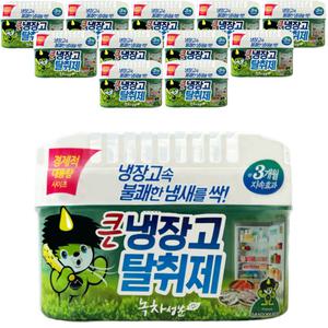 산도깨비 큰 냉장고 탈취제 녹차 420g x 12개 대용량 냄장 김치 음식 냄새 제거