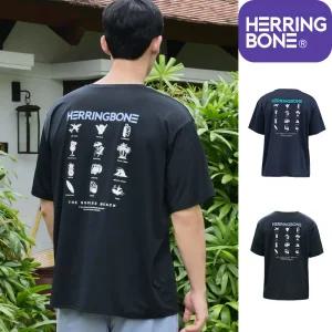 [헤링본] 남자 반팔 래쉬가드 루즈핏 비치웨어 멀티 빅사이즈 상의 RI385M