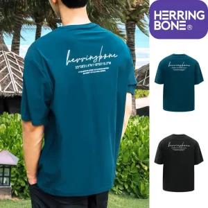 [헤링본] 남자 반팔 래쉬가드 루즈핏 비치웨어 멀티 빅사이즈 상의 RI384M