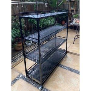 진열대 63X25X79CM 식물장 정리 램프 화분 제라늄 다육선반 70 콤비네이션 높이 거치대 5단 물빠짐 철제