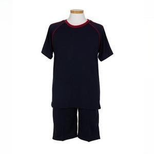 네이비 하복 생활복 교복몰 체육복 세트 2줄 교 레드