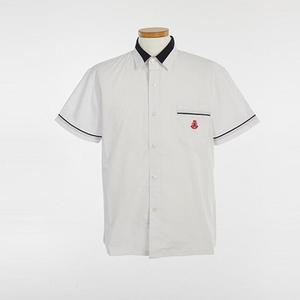 교복몰 셔츠 네이비라인 (서울공고) 화이트 교복 반팔