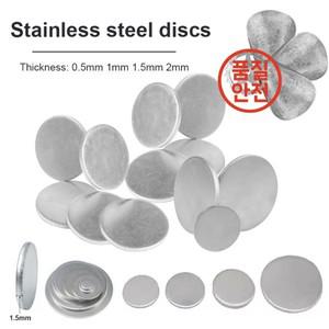 양철판스테인레스 스틸 원형 디스크 304 금속 조각 블랭크 직경 50-100mm 두께 0.5 ~ 2mm 1 개