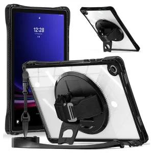 아이패드 프로6 프로5 프로4 프로3세대 12.9인치 밴드스트랩 투명 아머 태블릿 케이스