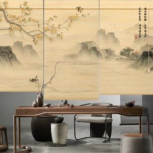 산수화 블라인드 결재창 병풍 수채화 그림 풍경 롤스크린 동양화