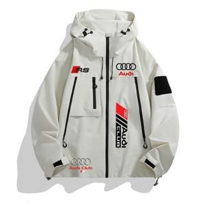 아우디 오토바이 남자 자켓 경량 외부 후드 야외 비옷 하이킹 방풍 자켓 등산 야외 자켓