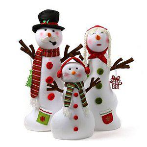 [브이와이][VCJN870R]눈사람 가족 크마스 장식인형 3종세트