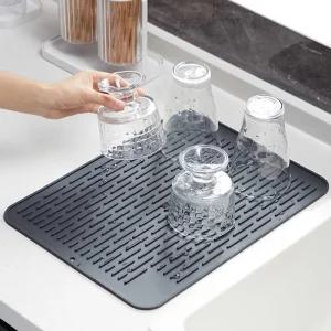 실리콘 오븐받침대 단열 매트 깔개 에어프라이어 받침 L