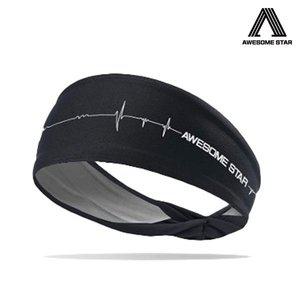 [어썸스타] 스파크 슬림백 헤드밴드 블랙 스포츠밴드
