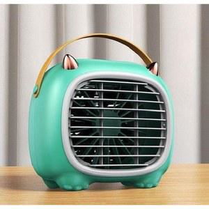 충전식온풍기 기숙사 난로 그린 300W 난방 불멍 사무실 99 가정용 일체형 냉풍 콘솔