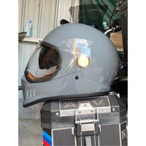 977 헬멧 블랙 클래식 시멘트회 녹색 스쿠터 남녀공용 풀페이스 D컷 페이스 회색