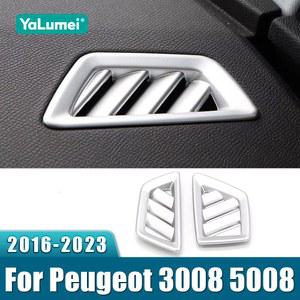 푸조 3008 5008 GT 2017 2018 2019 2020 2021 2022 2023 하이브리드 자동차 대시 보드 에어 벤트 아울렛 트림 커버 액세서리