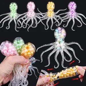 문어 구슬 투명 젤리 스톤 말랑이 주물럭 장난감