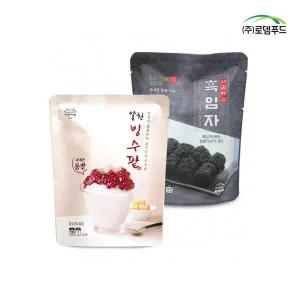 [롯데백화점]로뎀푸드(식품) [서울마님죽]국내산 팥으로  만든 알찬빙수팥500g+흑임자 인절미 200g