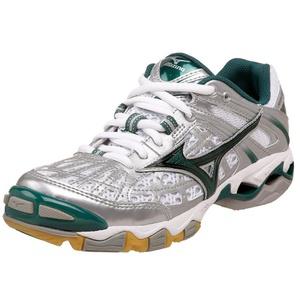 Mizuno 여성용 웨이브 라이트닝 5 배구화 그린