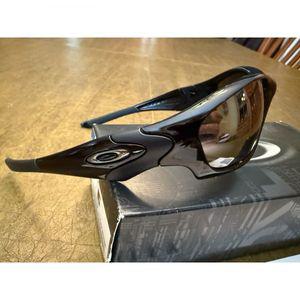 Oakley 스트레이트 재킷 선글라스 6118 Polished 블랙 W Iridium 렌즈 [세금포함] [정품] READ 명품 브랜드