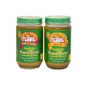 테디 땅콩 100% 무첨가 무가당 피넛버터 땅콩버터잼 1개 (454g)
