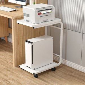 컴퓨터 본체 거치대 프린터 선반 모바일 고정형 컴퓨터본체 정리 보조 스탠드 11 PC