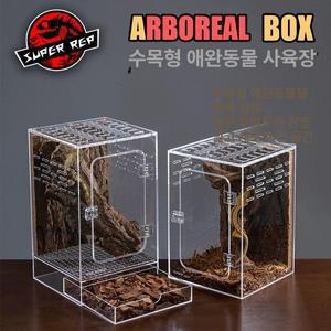 도마뱀 아크릴사육장 파충류 게코 온도조절 은신처