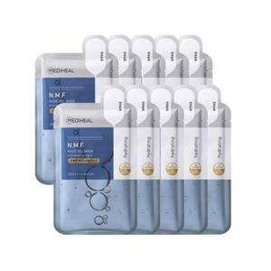 MEDIHEAL 메디힐 엔엠에프 누드 겔 마스크 30g 10매입, 수분 부스팅 하이드로겔