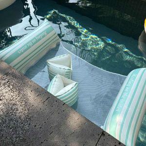 데코앤 힐링 해먹 튜브 에어매트 물놀이 수영장 보트