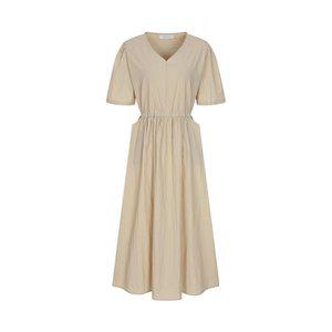 [예시카]바스락 플레어 포켓 허리 끈 원피스 YJ6OP519