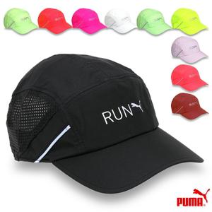 푸마 경량 러닝캡 남녀공용 모자 블랙/레드