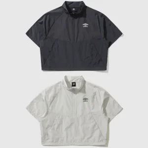 엄브로 RAVE 세미크롭 나일론 메탈 반팔 아노락 UP322CWT81