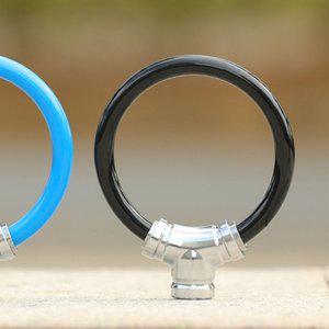 고품질 자전거 원터치 자물쇠 잠금장치 도난방지 블랙 자전거잠금장치 자전거잠금 사슬자물쇠 (WFHH6PT)