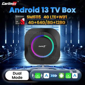 CarlinKit 안드로이드 13 카플레이 Ai Box SM6115 8 코어 TV 박스 차량용 무선 자동차 재생 자동 온라인 비