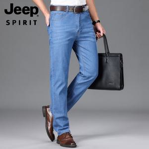 JEEP SPIRIT 일자핏 빅사이즈 청바지 비즈니스 스판 남성 청바지