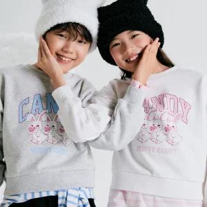 [스파오 키즈]래빗 크롭 스웨트셔츠_SPMWE11KG7 364370