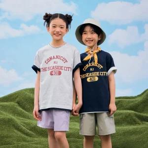 [스파오 키즈]루즈핏 캠퍼스 그래픽 반팔티_SPRPF24KU1 357706