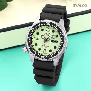 [시티즌] NY0040-09W 프로 마스터 마린 시리즈 다이버 오토매틱 남자 우레탄 손목시계 c