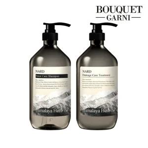 부케가르니 히말라야 허브 나드 토탈케어 샴푸 시그니처향 1000ml x1개+트리트먼트 1000ml x1개