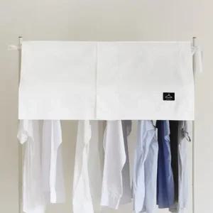 코튼 절개형 하프 행거커버 1P 면소재 덮개 가리개 행거커버 행거가림막 행거덮개 행거가리개
