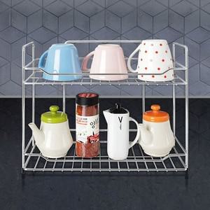 H-테이블선반  대) 컵거치대 정리대 수납 정리 컵꽂이 스텐미니선반 주방선반 수납선반 정리선반