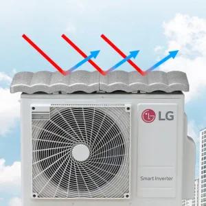 윈드비 에어컨 실외기 커버 덮개 가림막 열차단 난연 절전 햇빛가리개 차양