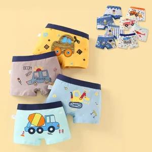 컬러드로즈 남아 중장비 사각팬티 4개세트 205870