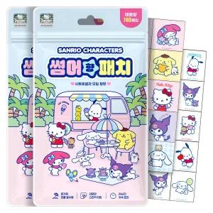 산리오캐릭터즈 썸머 패치 대용량 160매입 2세트 유아 여름 날벌레 퇴치 기피